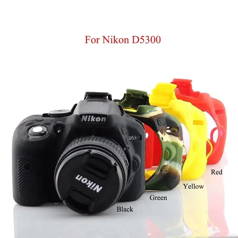 Voor Nikon D3300 D3400 D3500 D5300 D7000 D7100 D7200 D7500 Cameratas Siliconen Hoes Beschermrubberen Behuizing Zachte Hoes