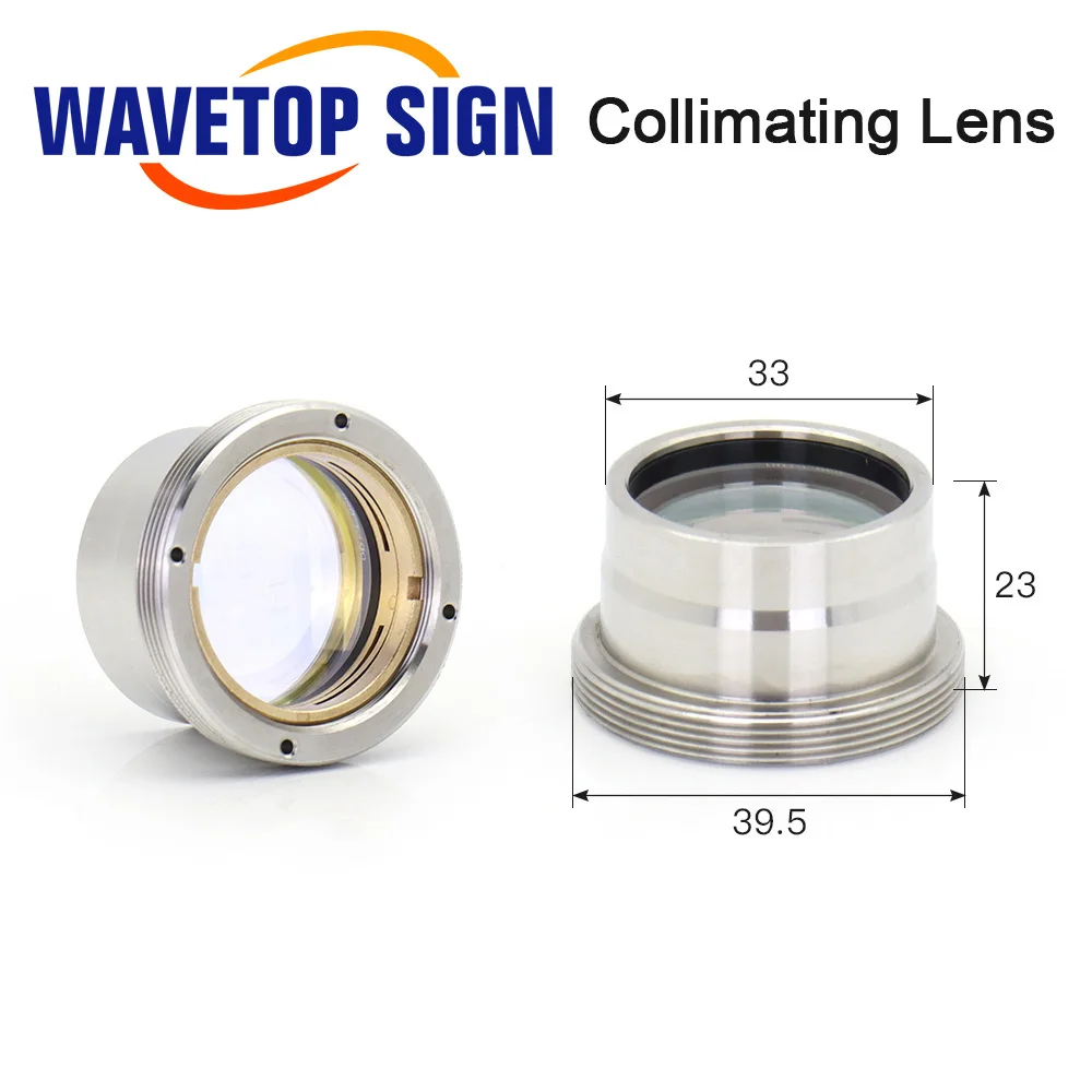 WaveTopSign Laser Focusing Collimating Lens With Lens Holder D30 F100 125 150mm For WSX KC13 KC15 Fiber Laser Cutting Head