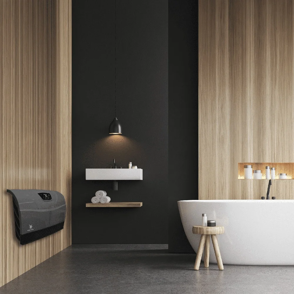 1500W 전기 스마트 공간 히터 Wi-Fi 제어 안전 터치 에너지 효율적인 모드 실내 사용 팁오버 보호 LED 디스플레이