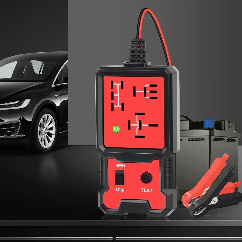 

Car Battery Checker Universal 12V Car Relay Tester Voltage Tester Automotive Electronic Relay Tester LED Indicator Light