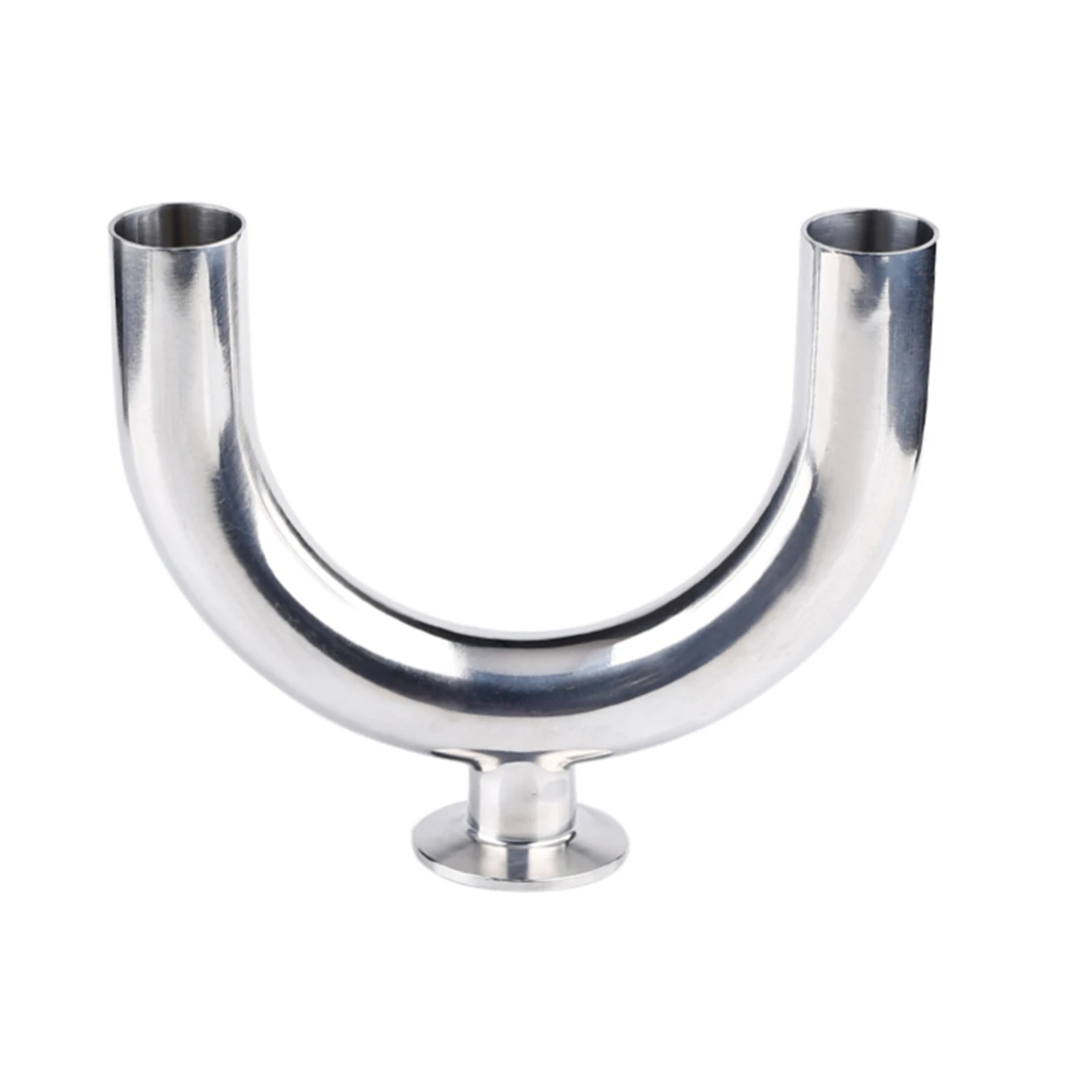 

2-1/2" Welding OD 63MM Tri Clamp OD 77.5MM Stainless Steel 304 Sanitary U Shaped Return Bend Tee 3 Way Fittings