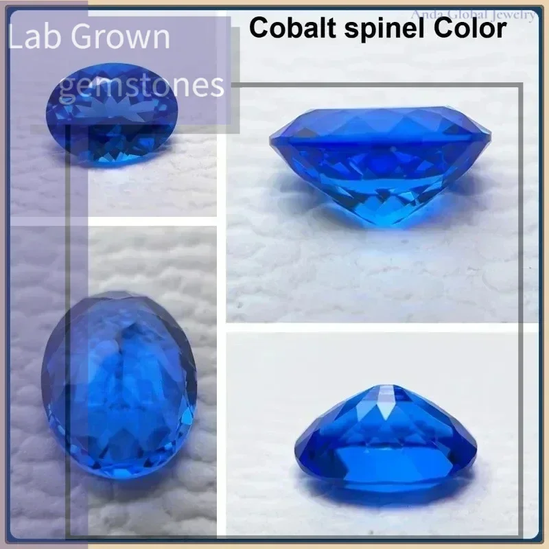 

L-Lab Grown Sapphire Oval Cut Blue Color Gems High Quality Low Cost For Jewelry Setting&Custom Design Selectable AGL Certificate