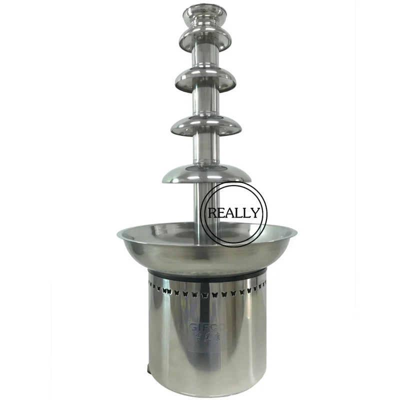 OEM Hot sale Lovely design 4 Tiers Stainless Steel Chocolate Fondue Fountain