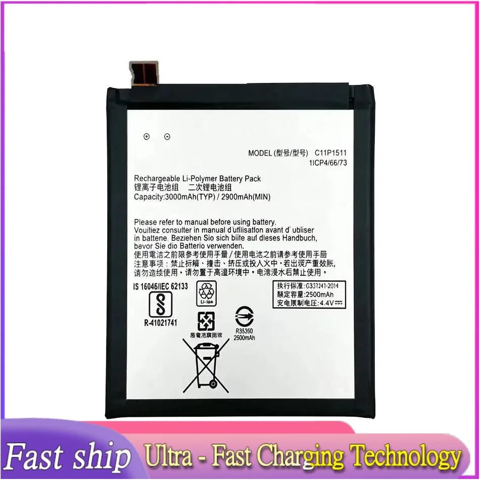 

C11P1511 кабель с круглым изгибом для Asus Zenfone 4 Selfie ZD553KL, надежная замена аккумулятора мобильного телефона 3000 мАч