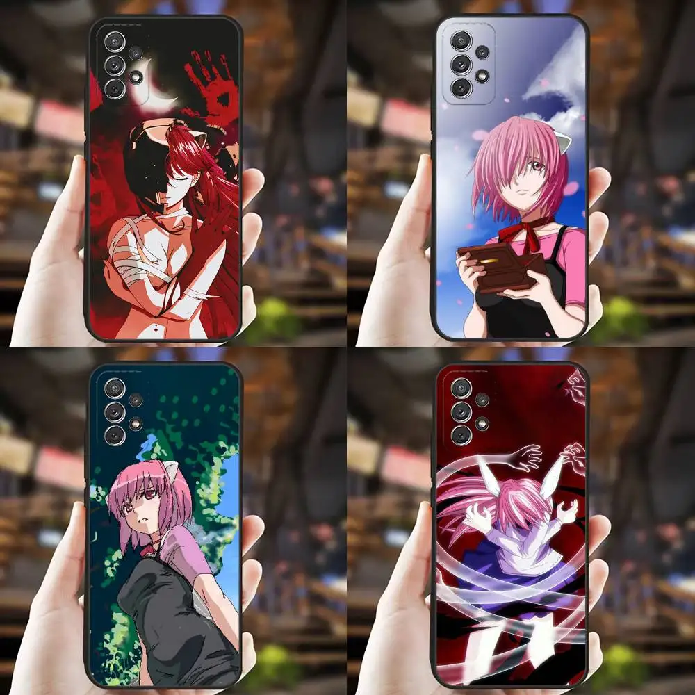 

Amine Elfen Lied Lucy Phone Case For Samsung S25,S24,S21,S22,S23,S30,Ultra,S20,Plus,Fe,Lite,Note,10,9,5G Black Cover