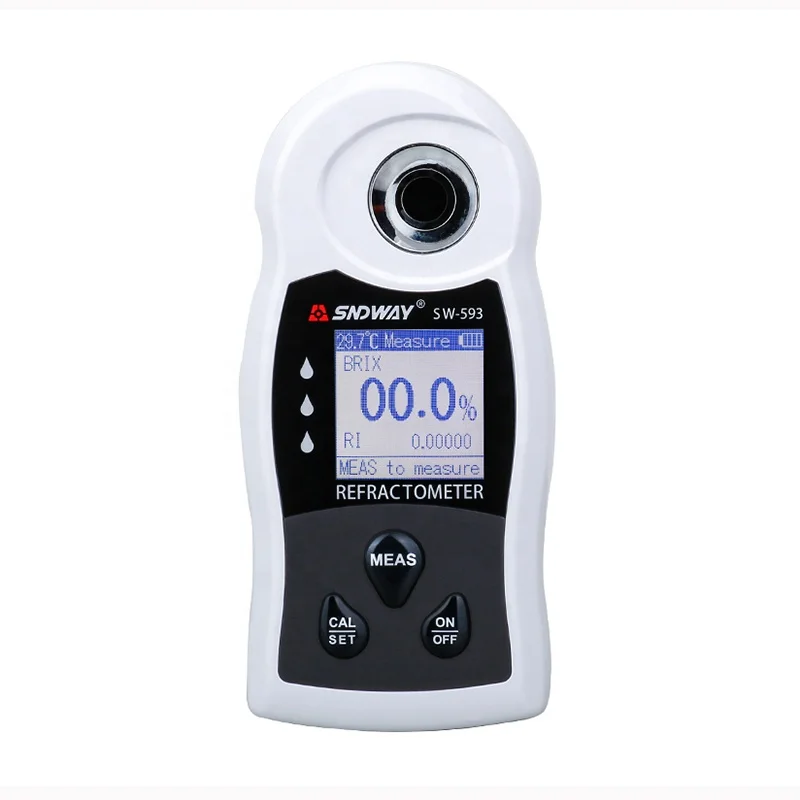 SW-593 Sugar Brix Meter Digital Refractometer 2 in 1 measure for refractive index