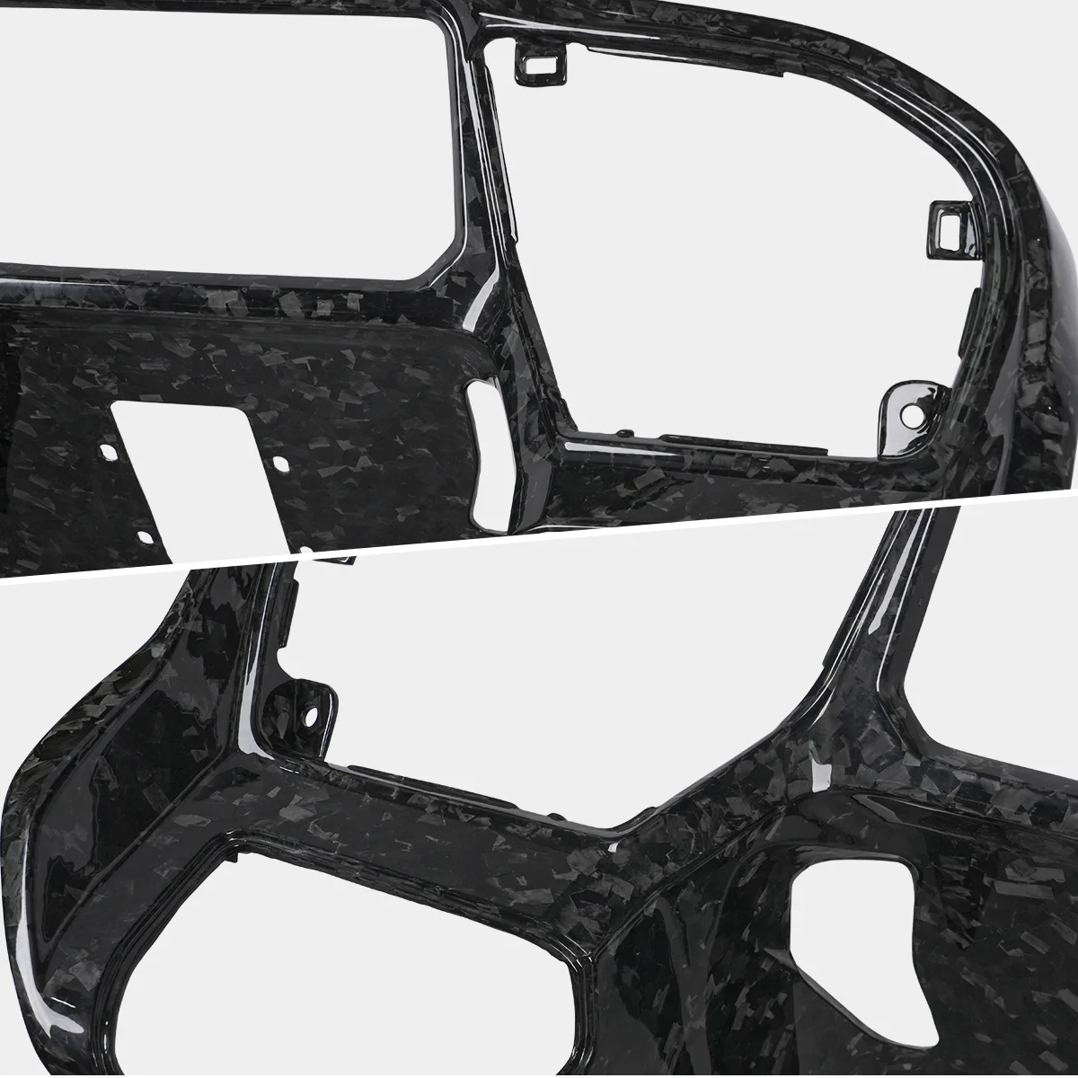 Forged carbon fiber glossy dashboard liner for Touring CVO Road Glide ST Street Glide 2024-2025 3