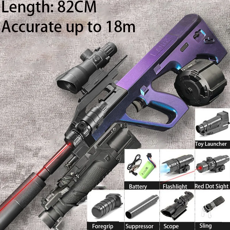 Aufregendes M416 elektrisches Gel-Ball-Blaster-Spielzeug – Hochgeschwindigkeits-Blasterpistolen mit metallischem Finish – perfektes Geschenk für Geburtstags-Outdoor-Spiele