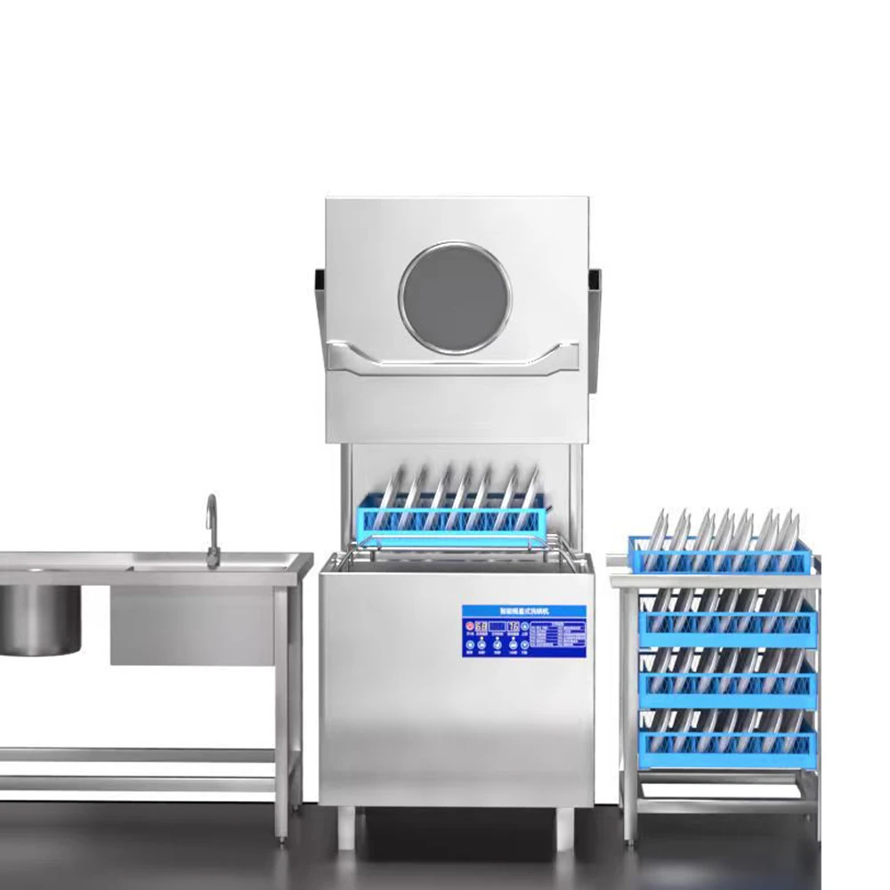 

Коммерческая электрическая посудомоечная машина Jinuowei из нержавеющей стали с автоматической сушкой, для ресторанов и баров, быстрая очистка, энергоэффективная, с подставкой для стеклянной посуды