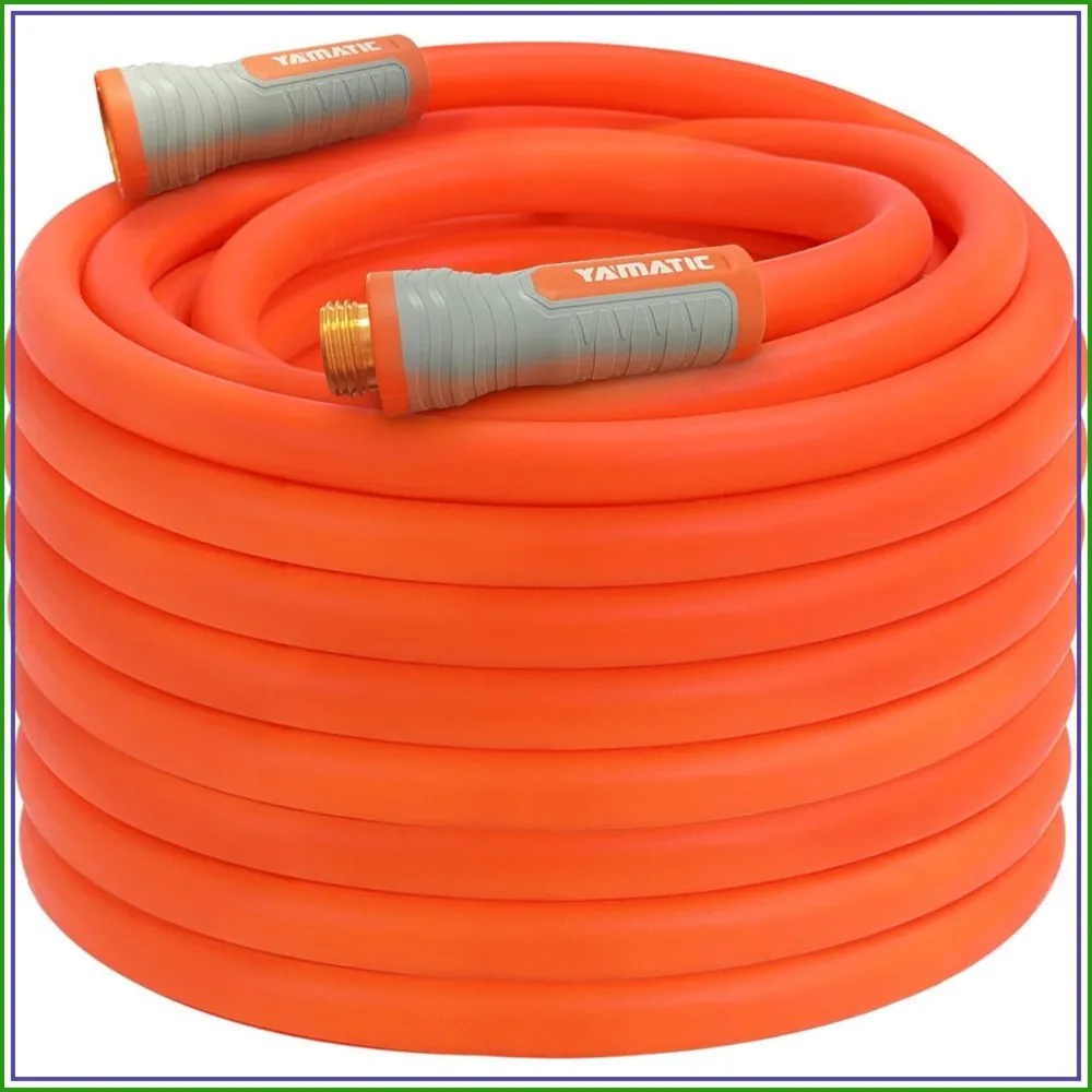 

Heavy Duty Garden Hose 5/8 in x 75 ft, Super Flexible, All-Weather, Lightweight, 600 PSI Burst
