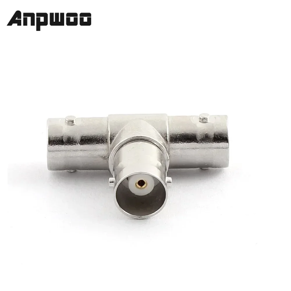 2pcs/5pcs/10pcs Right Angle tee three male connector for CCTV system BNC Connector security system