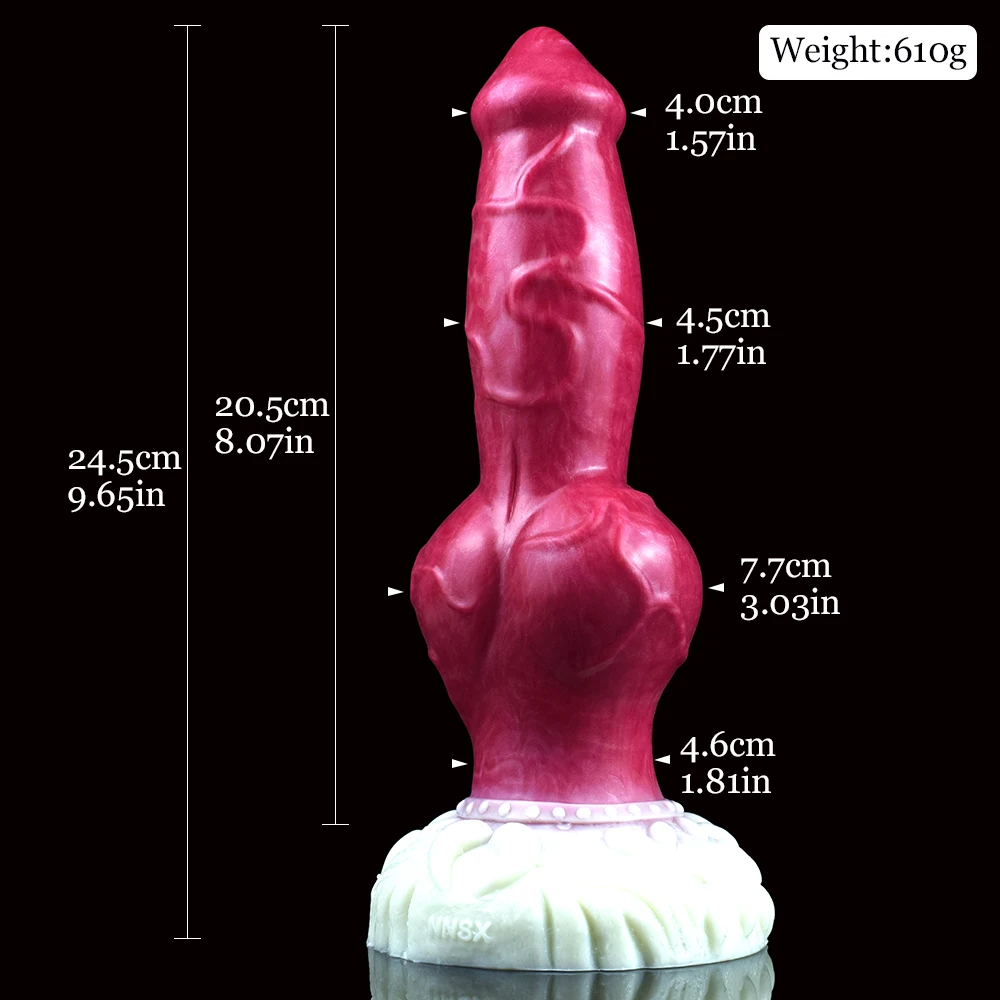 NNSX Large Knot Dog Dildos With Suction Cup Bloody Animal Penis Plug For Advanced Player Fantasy Anal Sex Toys Erotic Products