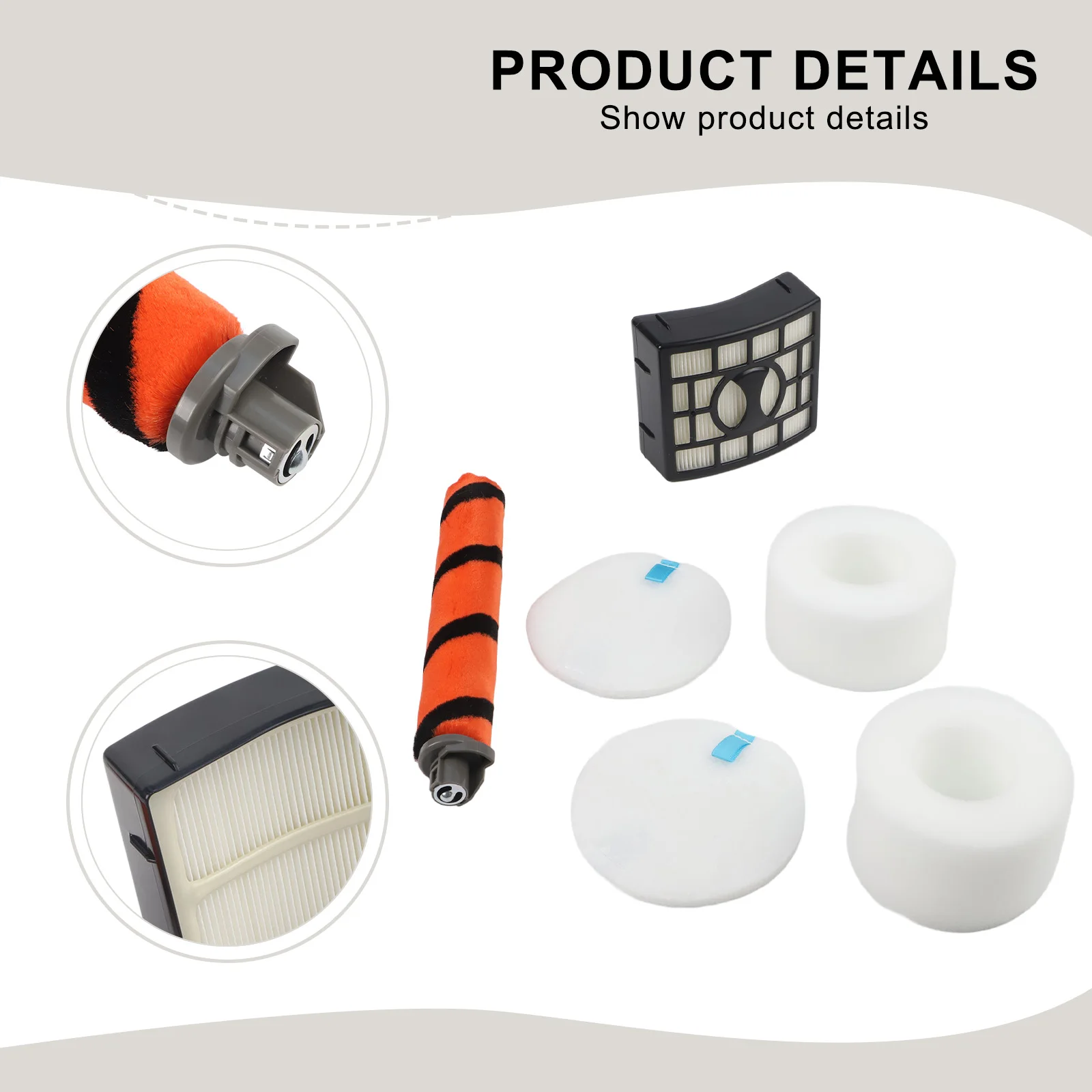 Appliance for Cleaning Accessory Filter Soft for brushroll Kit 99.7 Particle for capture Easy Installation For Shark UV700