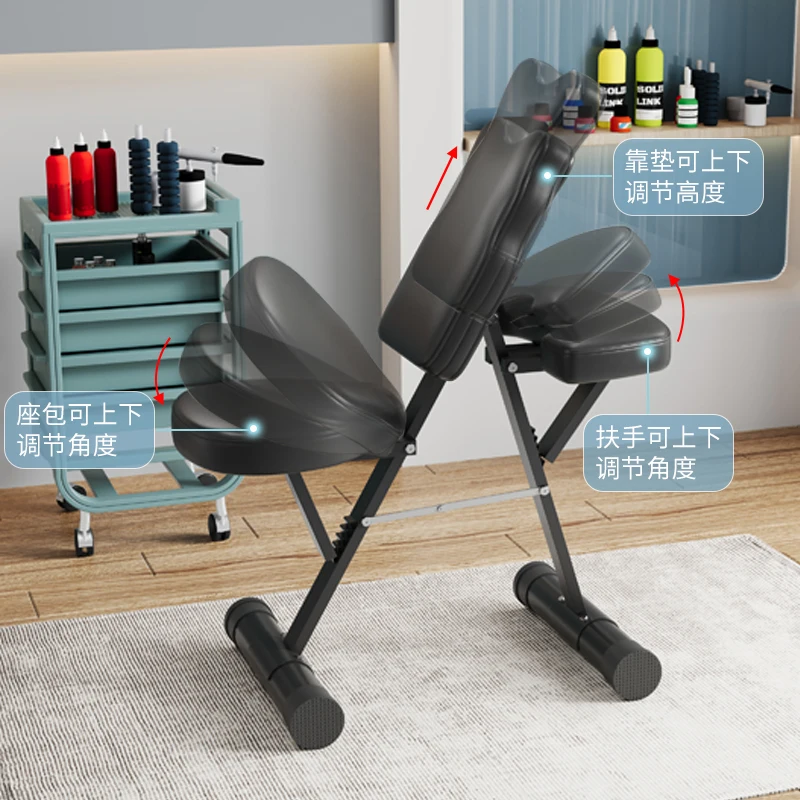 Folding tattoo tattoo shop special full back work chair