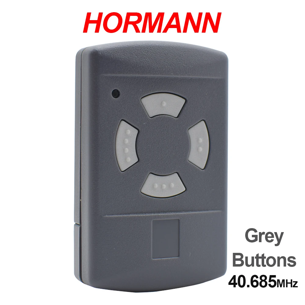 HORMANN 40.685 mhz HS4 HSM4 HSE2 HSE4 Garage Door Remote Control Duplicator HORMANN All Grey Button