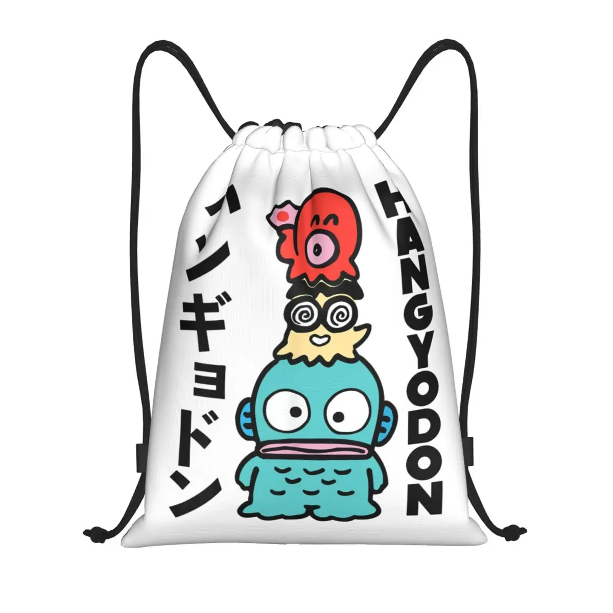 

Hangyodon японский рюкзак на шнурке спортивный рюкзак для спортзала водостойкая сумка на шнурке для езды на велосипеде