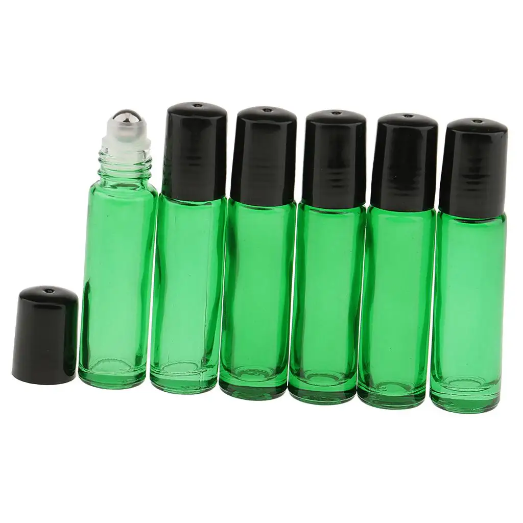 Glass Roll on Bottles Empty Makeup Vial Refillable Perfume Container Bottles for DIY Skincare Packaging