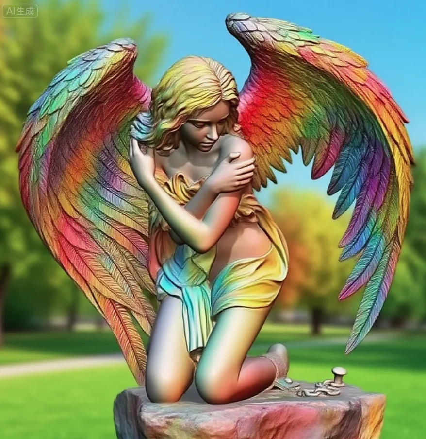 

1/24 Resin Model Kit Angel Girl Self Assembly and Coloring A-2057