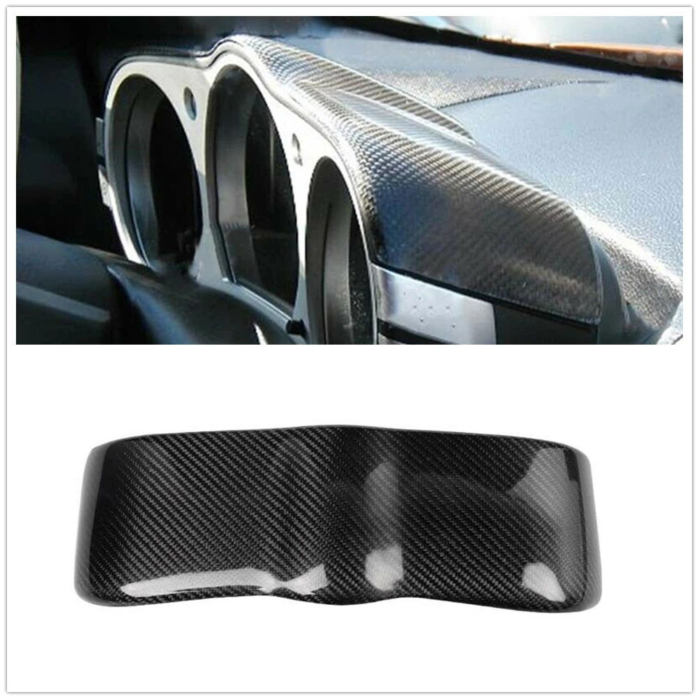 

Pop Dashboard Speedmeter Cover Trim For Nissan 350Z Z33 2003-2009 Car Center Console Dash Board Carbon Fiber Guage Pod Cap Shell