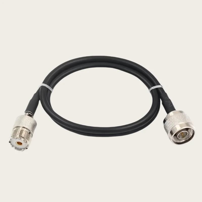 LMR240 UHF to N Male Adapter SO239 PL259 Coaxial Cable RF 50 Ohm LSR240 4-Pack