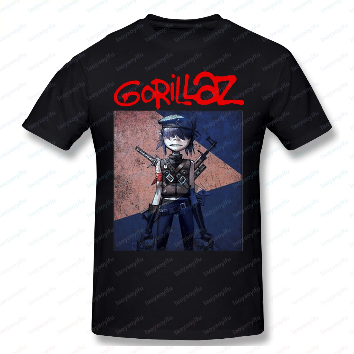 Timothee Chalamet Gorillaz T-Shirt Vintage Lustiges Damen Herren Cartoon bedrucktes T-Shirt Sommermode Hip-Hop Casual Cool Camisetas – Detail 5
