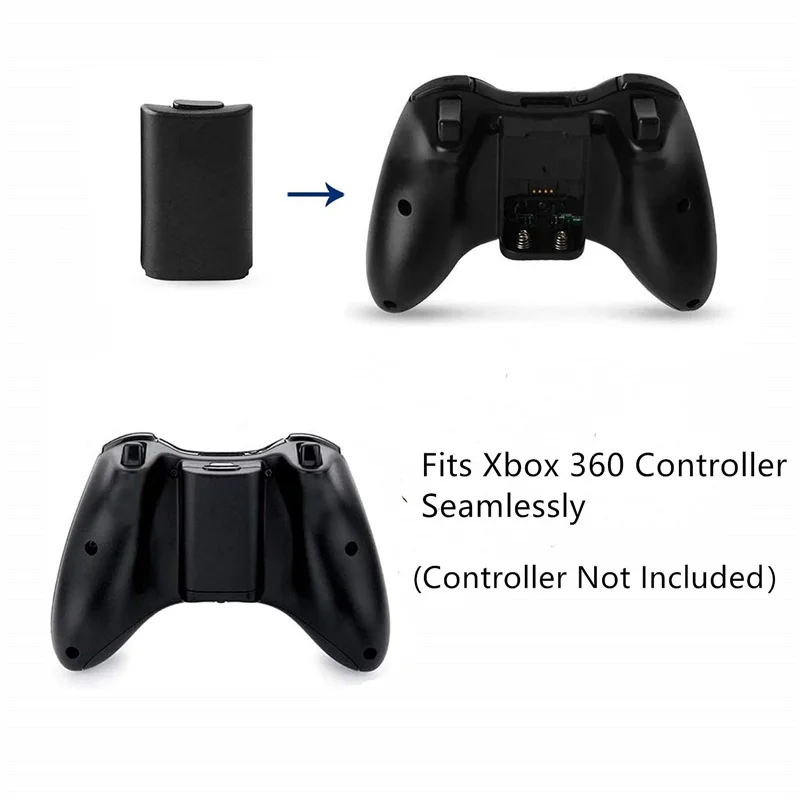 1pc Game Controller Battery Back Pack Case AA Battery Holder Back Cover Case Replacement for Xbox 360 Wireless Gamepad view 3