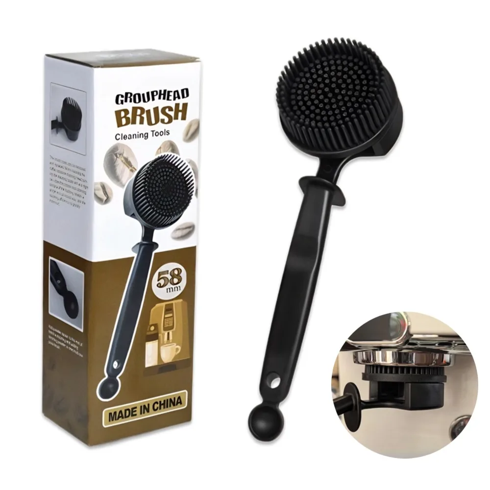 Essential Silicone Brush for Coffee Enthusiasts | 51mm Group Head & Grinder Cleaning | Lightweight & Convenient