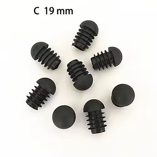 4pcs Spherical Head Black Plastic Round Head Tube Hole Plugs Chair Leg Caps Insert Plugs Floor Protector Furniture Bottom Covers - Image 15