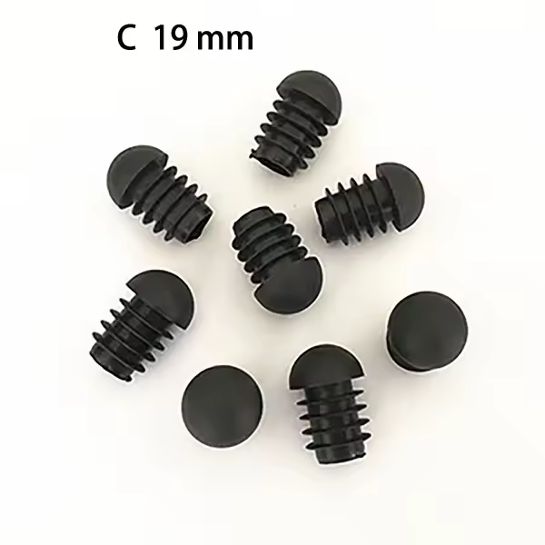 4pcs Spherical Head Black Plastic Round Head Tube Hole Plugs Chair Leg Caps Insert Plugs Floor Protector Furniture Bottom Covers - Image 15