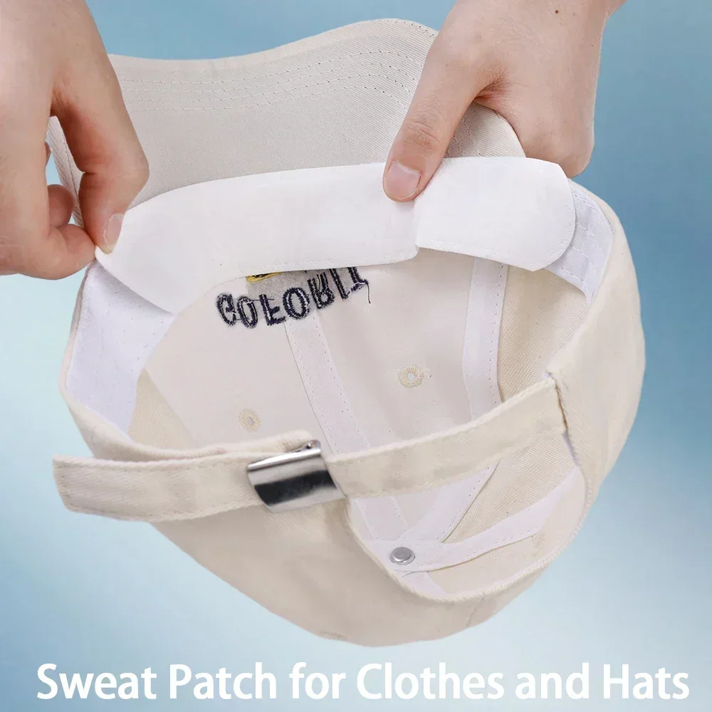 10/40 قطعة المرأة قبعة امتصاص العرق ملصقات الرجال مكافحة الأوساخ الرياضة حزام غطاء حافة غير مرئية الأبيض الشريط قبعة حجم المخفض بطانة منصات
