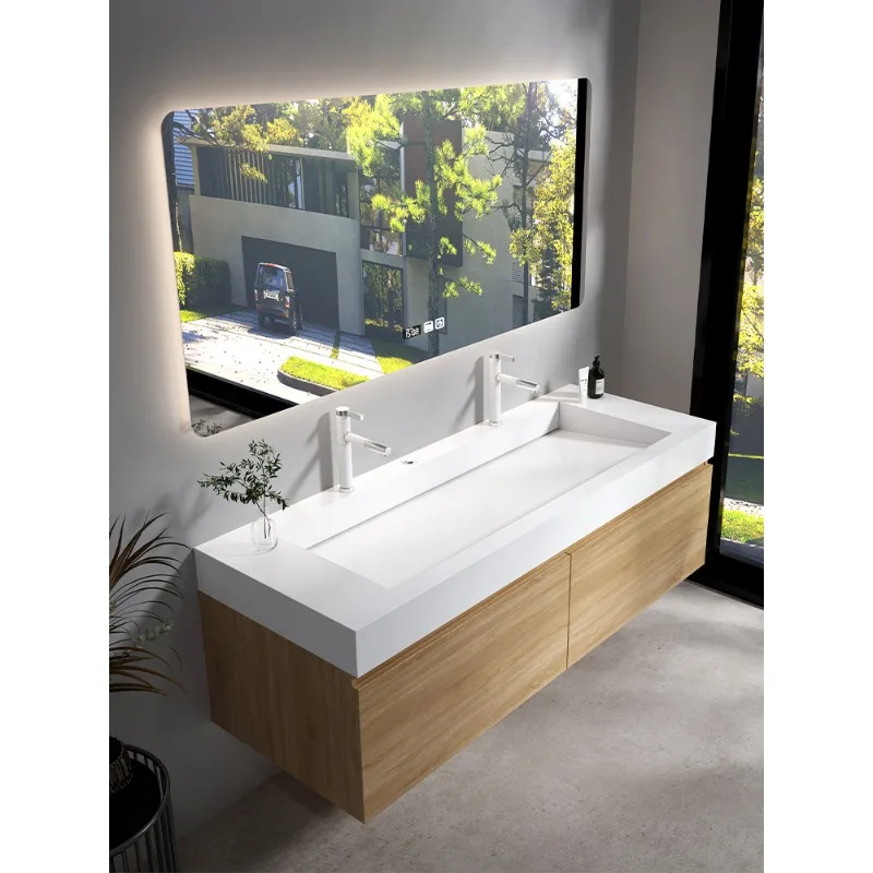 

Интегрированная раковина из каменной плиты, комбинированный шкаф для ванной со скрытой канализацией, унитаз-раковина, умывальник для рук