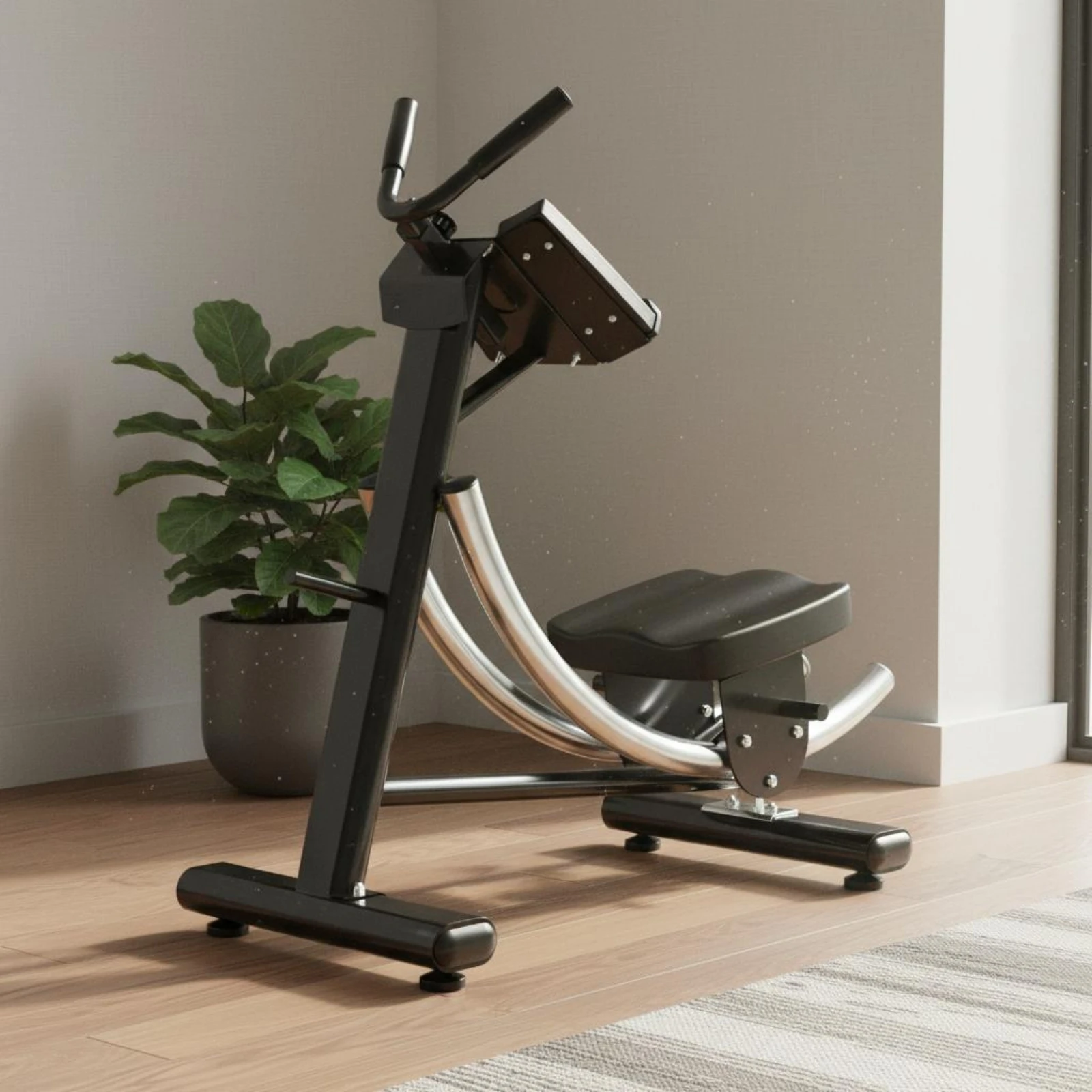 Crunch Machine Commercial Grade Ab Workout Machine Home Core Coach Ergonomic Fitness Equipment Space Saving