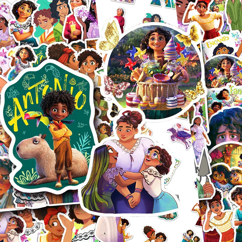 

10/30/50pcs Disney Encanto Cartoon Stickers Cute Anime Sticker Graffiti Suitcase Motorcycle Laptop Kawaii Girl Waterproof Decals