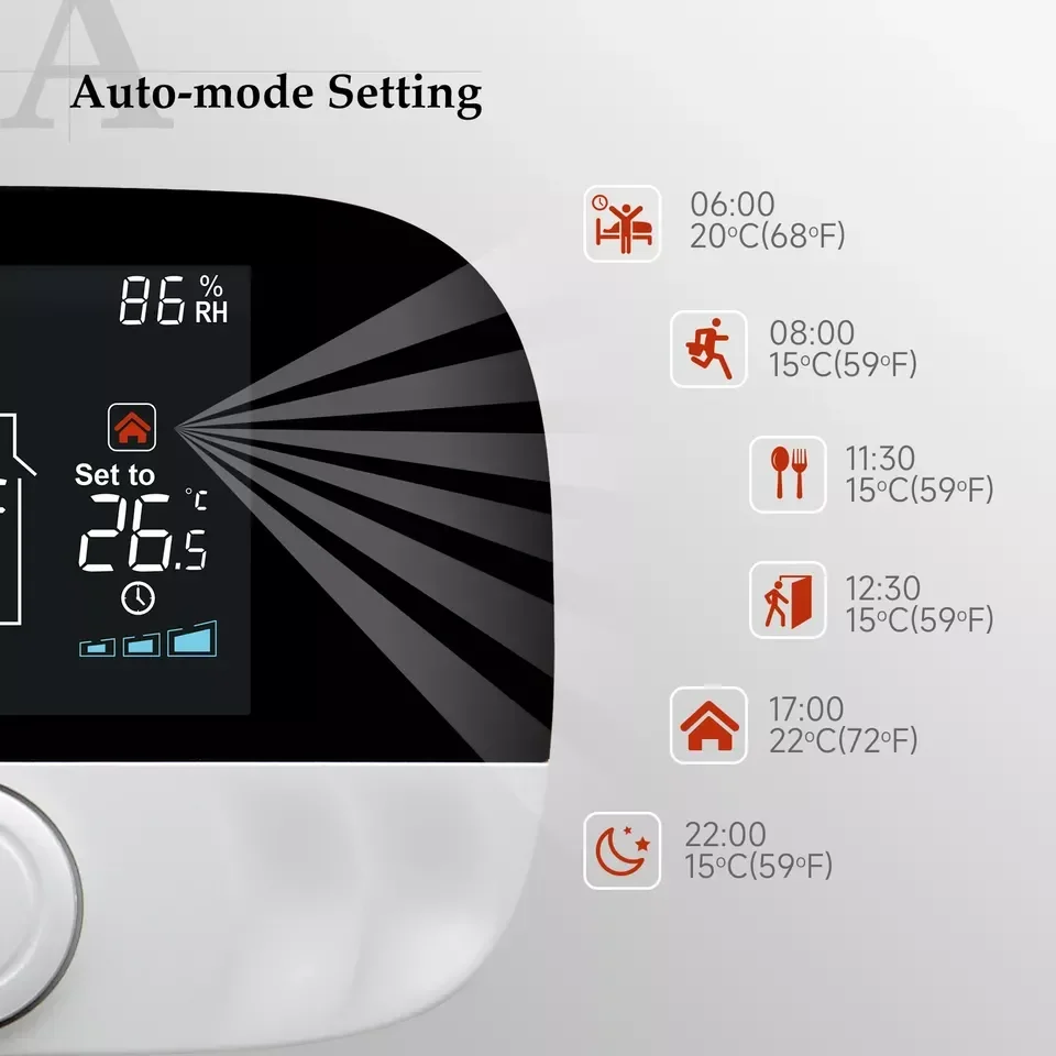 Wifi Smart Thermostat Electric Floor Heating Controller Water Gas Heating Digital Programmable 433RF Thermostat