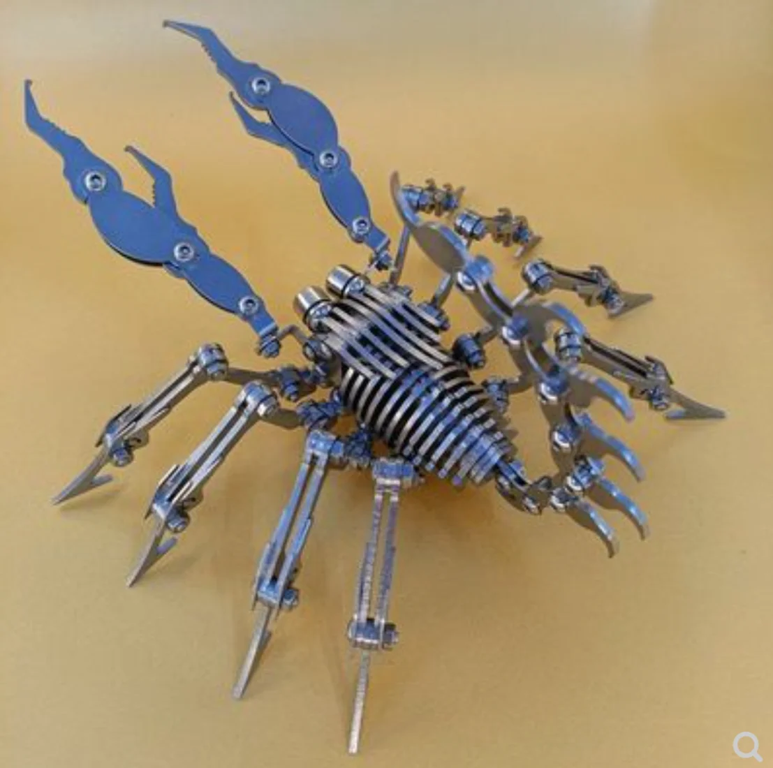 DIY Assembly Scorpion Model Mechanical Stainless Steel Static 3d Puzzle Assembly Insect Brain Burning Model Creative Decorations