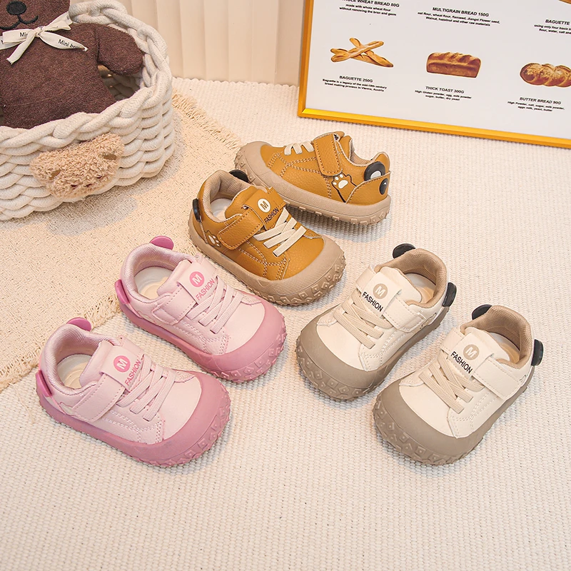 Children Sneakers 2026 Autumn New Waterproof Soft Walking Shoe Fashion Baby Shoes Anti Slip Children Sneaker Cartoon Kids Shoes