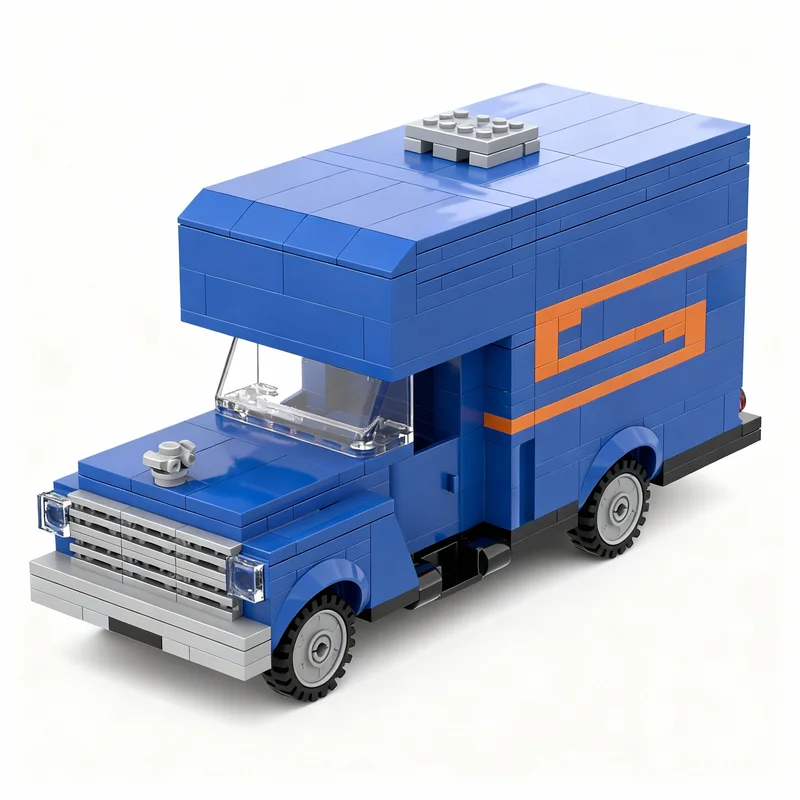 

290pcs MOC Vintage Moving Truck City Model Building Blocks Construction Toy Christmas Gifts DIY Creative Idea Education Assemble