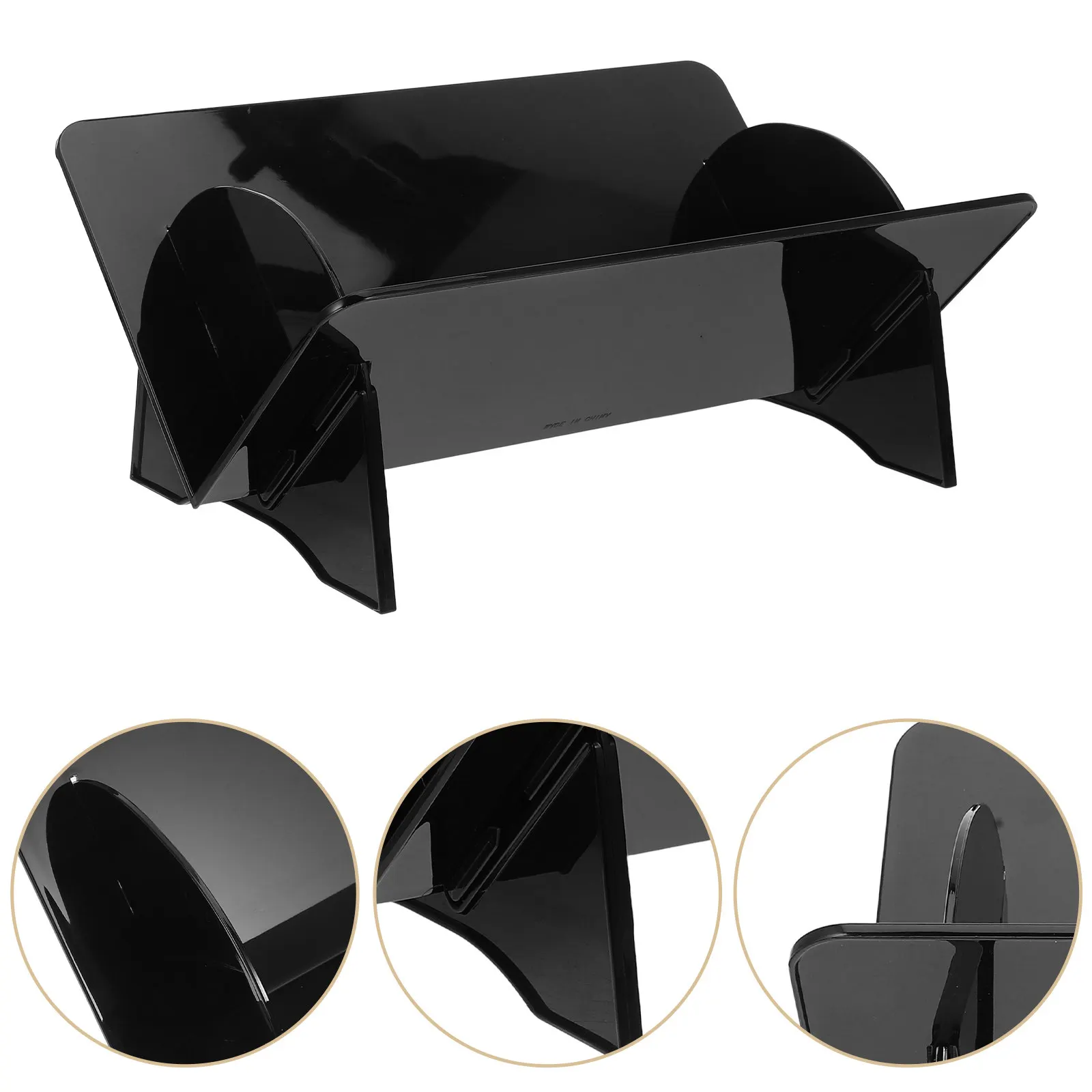 Multi-Functional Cd Storage Rack Desktop Vinyl Record Holder Sturdy Record Organizer Album Storage Rack Holder for Vinyl Records