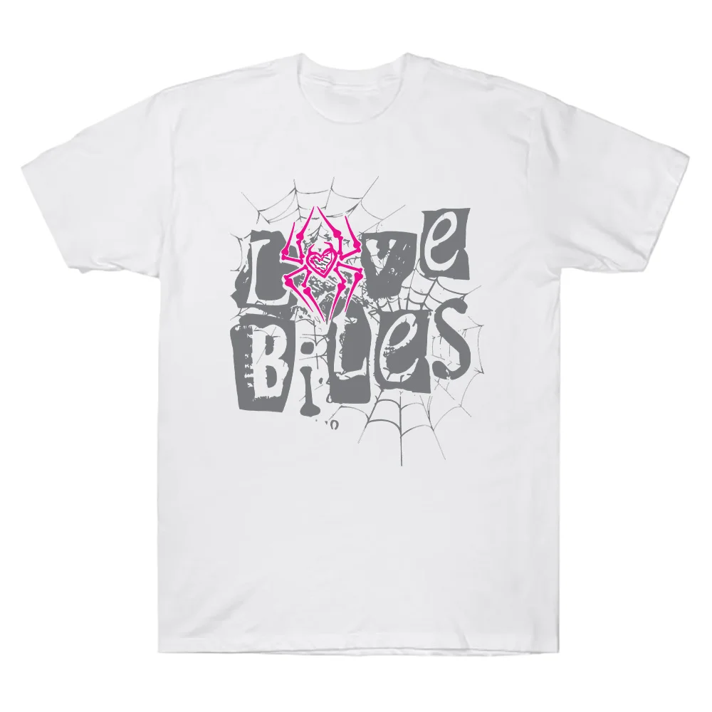 تي شيرت AJ Lee Love Bites الكلاسيكي الأساسي تي شيرت عتيق عالي الشارع كبير الحجم ملابس الشارع للنساء والرجال من القطن برقبة دائرية وأكمام قصيرة للصيف
