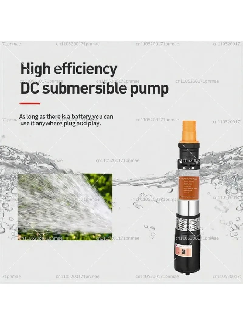 12V 24V 48V High Lift DC Screw Pump Deep Well Submersible Solar Water Pump Large Flow