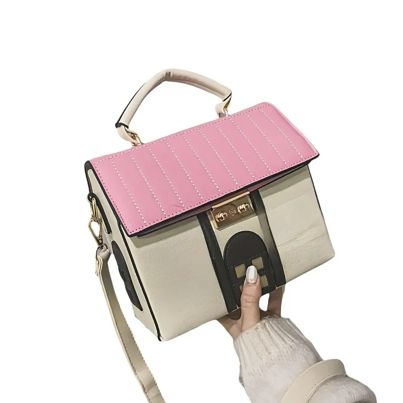 

New Cute House Design Pu Leather Crossbody Woman Bags for Women Purses Handbags Shoulder Bag Female Tote Designer Bag