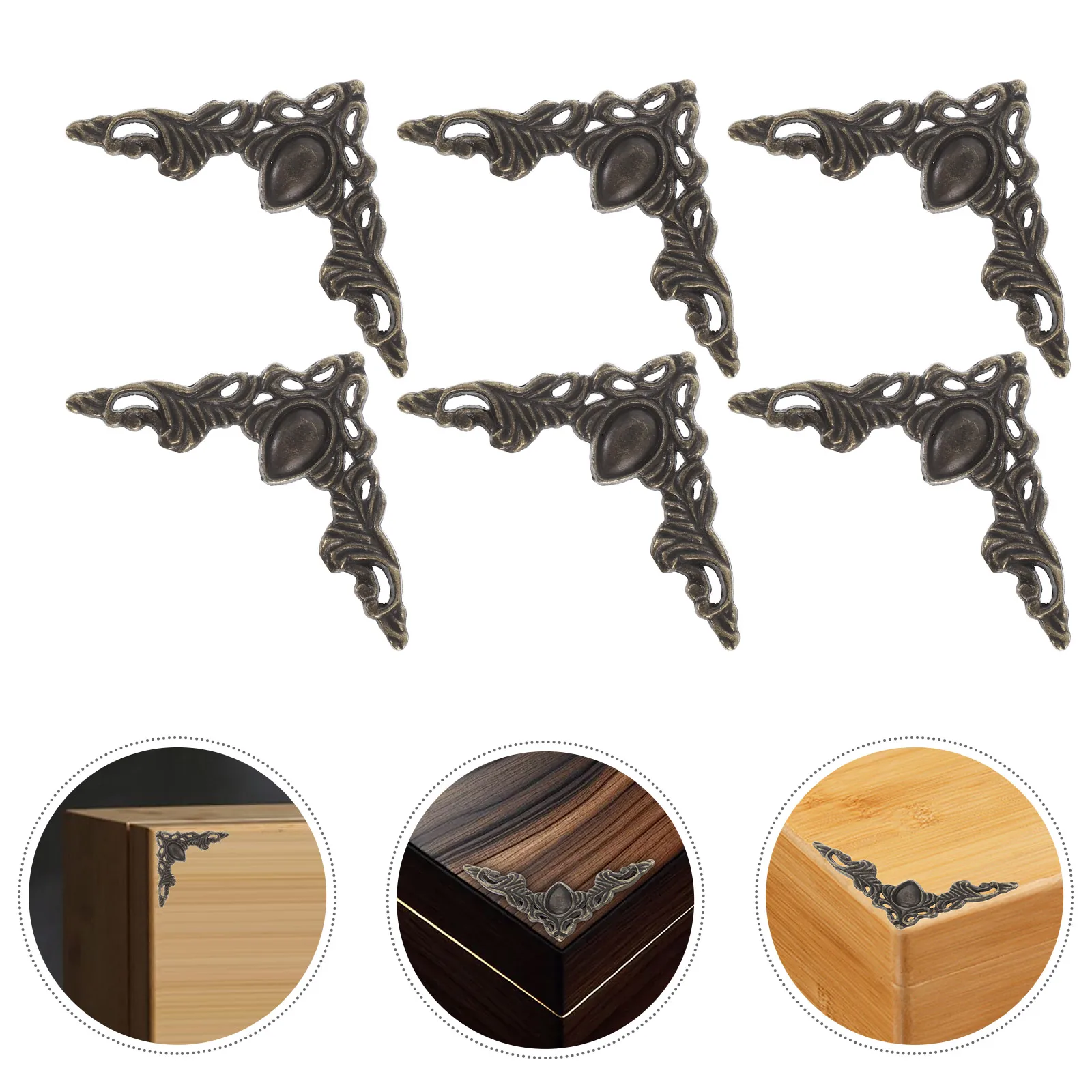 

12 Pcs Corners Book Scrapbooking Protector Cover Protectors for Tables Covers