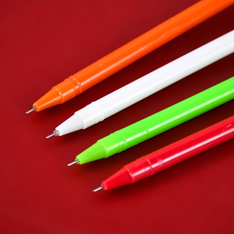 10Pcs Christmas Gel Pen Cartoon Snowman Elk Santa Claus Black Neutral Pens School Writing Pens Stationery Xmas Party Favor Gifts