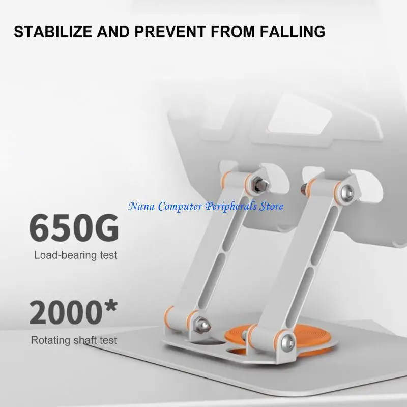 F68C Desk Carbon Steel Laptop Stand Holder Foldable Desktop Mount For Tablet Laptop
