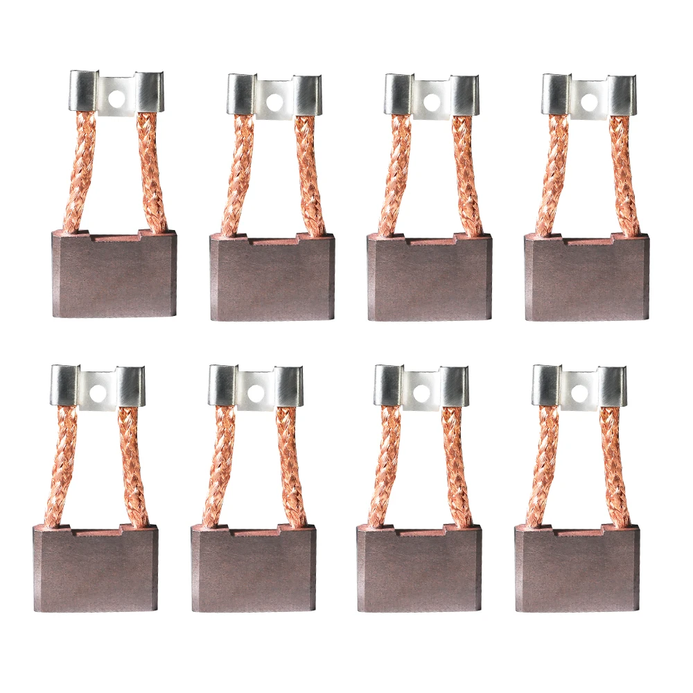 8Pcs MEIMRSHLY 10.7x36.5x24.5mm  Carbon Brush for CAT 320E336D 312 324C D Starter Motor of Excavator