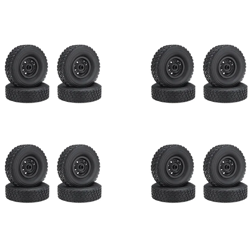 

ABUM-16Pcs RC Car Tires Tyre Wheel Upgrades Accessories For MN D90 D91 D99 MN99S WPL C14 C24 C34 C44 RC Car Spare Parts