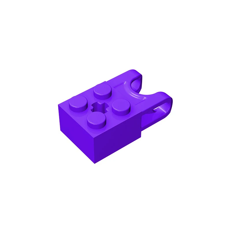 Gobricks GDS-1206  Technical, Brick Modified 2 x 2 with Ball Socket Wide and Axle Hole compatible with lego 92013 62712 57910