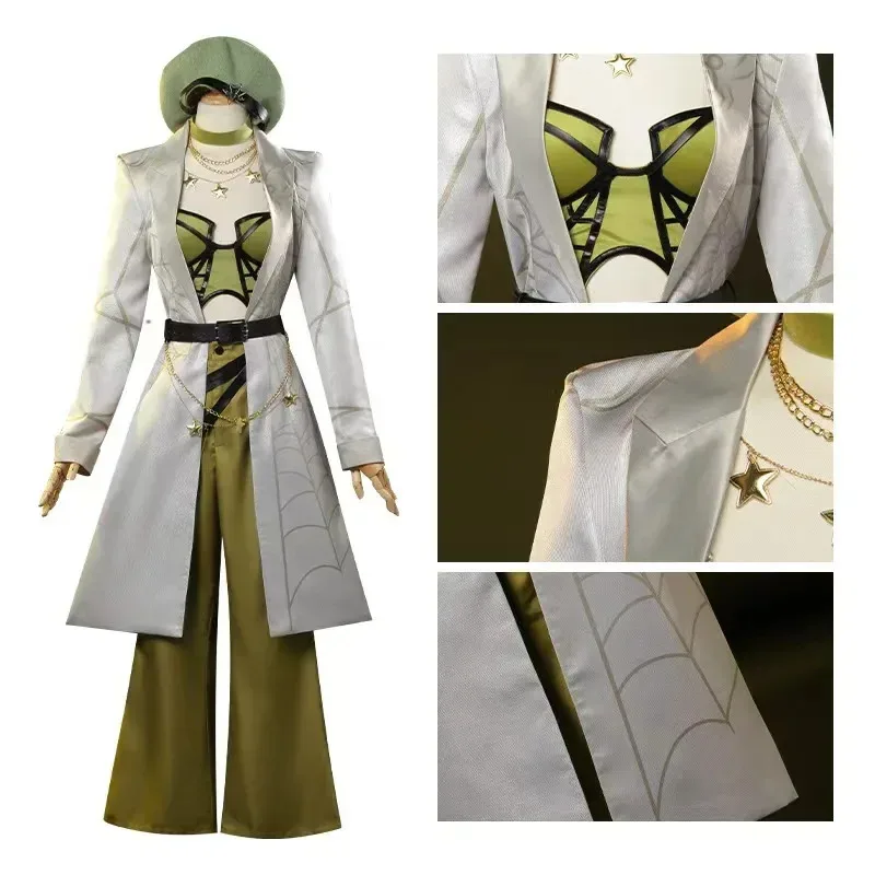 

2025 Game Identity V Barmaid Cospaly Деми Бурбон Костюм Тренч Униформа Костюм Хэллоуин Вечеринка Аниме Косплей для Женщин jd; 2