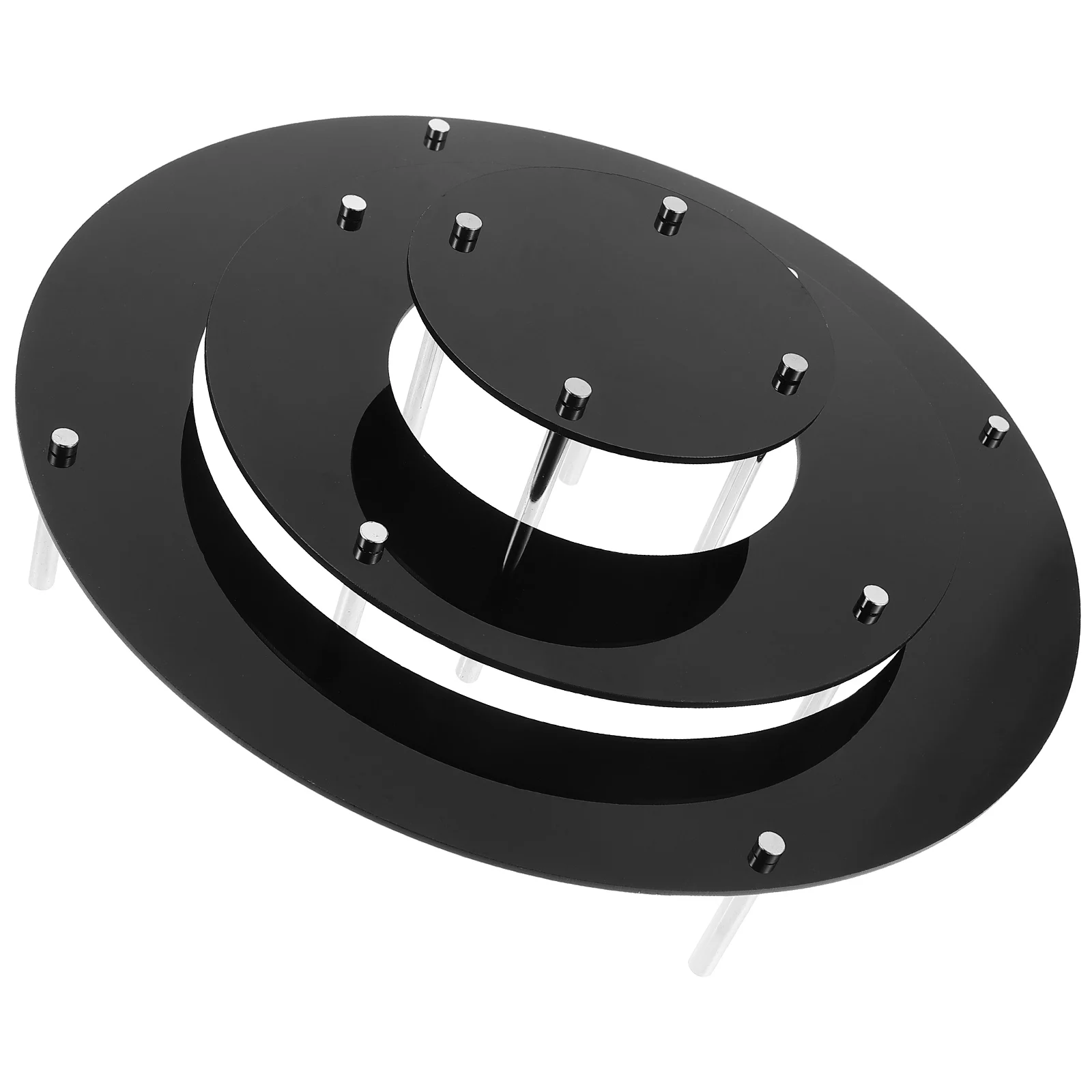 

Sturdy Acrylic Cake Stand Display Tiered Cupcake Dessert Food Riser for Party Wedding Buffet Table Stackable Clear Rack