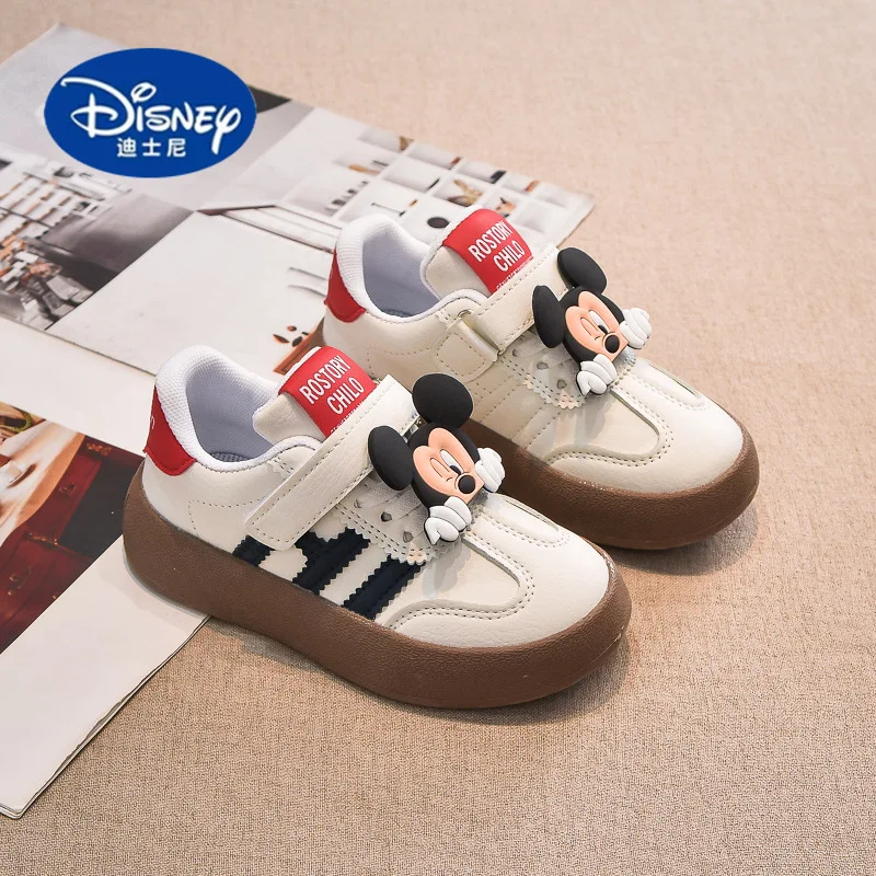 

Disney Mickey Girls Shoes 2025 New Summer: Kids Lightweight Breathable Sneakers, Soft Sole Training Casual Shoes for Girls